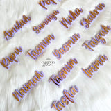 Double Layered Customised Name Tags, Wedding Laser Cut Names Place cards, favours,