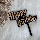 Harry Potter Layered Mirrored Cake Charm, Cake Topper