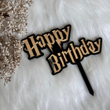 Harry Potter Layered Mirrored Cake Charm, Cake Topper