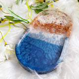 Blue and White Oval Trinket Tray CraftsbyNahima