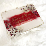 Dried Petal Textured Guestbook CraftsbyNahima