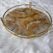 Perfume Tray with Gold Metal Rim CraftsbyNahima