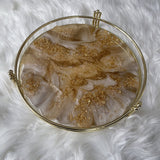 Perfume Tray with Gold Metal Rim CraftsbyNahima