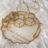 Ring Tray with Hexagonal Ring Boxes CraftsbyNahima