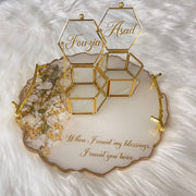 Ring Tray with Hexagonal Ring Boxes CraftsbyNahima