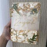 A5 Ivory Foliage Notebook CraftsbyNahima