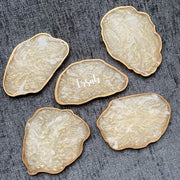 Rustic Cream Marble Coasters CraftsbyNahima
