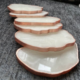 White Transparent Marbled Coasters CraftsbyNahima