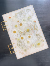 A5 White Opal Garden Notebook CraftsbyNahima