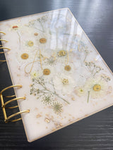 A5 White Opal Garden Notebook CraftsbyNahima