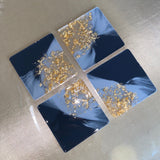 Grey Marbled Square Coasters CraftsbyNahima